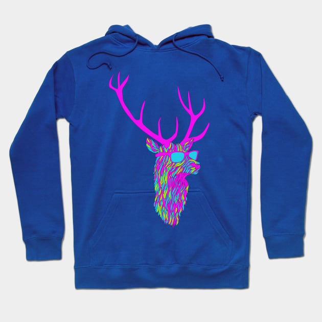 Party Deer Hoodie by astronaut